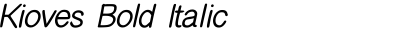 Kioves Bold Italic